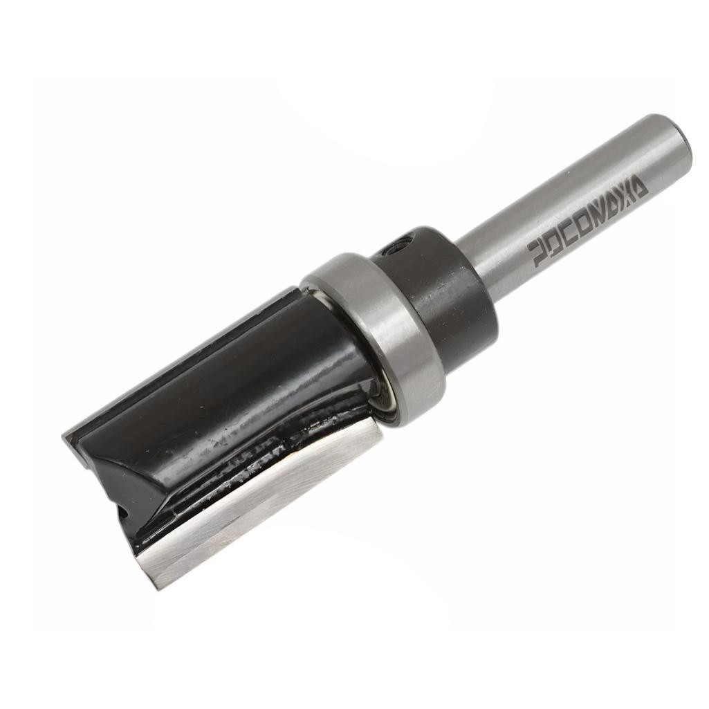 Фреза концевая Росомаха d8 мм, D19 мм, H30 мм, кромочная прямая с верхним подшипником, 802103