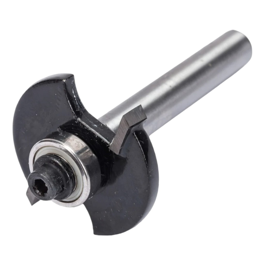 Фреза концевая Росомаха, d8 мм, D33 мм, H5 мм, кромочная с нижним подшипником, 802305