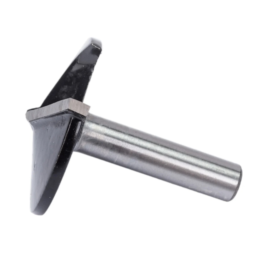 Фреза пазовая Росомаха галтельная, V-образная, по дереву d8 мм, D40 мм, H9 мм, 800410