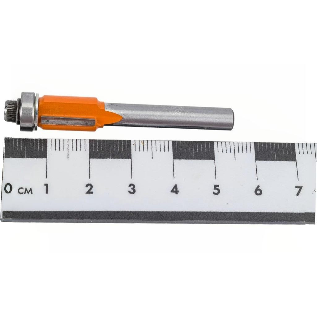 Фреза концевая CMT S6 мм, D9.5 мм, l-12.7 мм обгонная с нижним подшипником, кромочная, 706.096.11