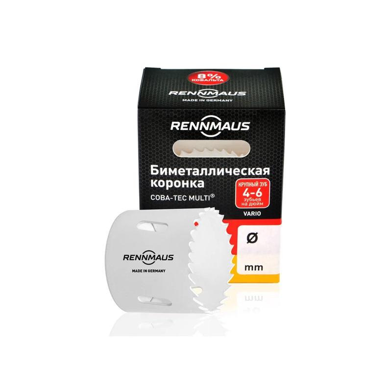 Коронка по металлу RENNMAUS RMG017 17мм крупный зуб 04017760001