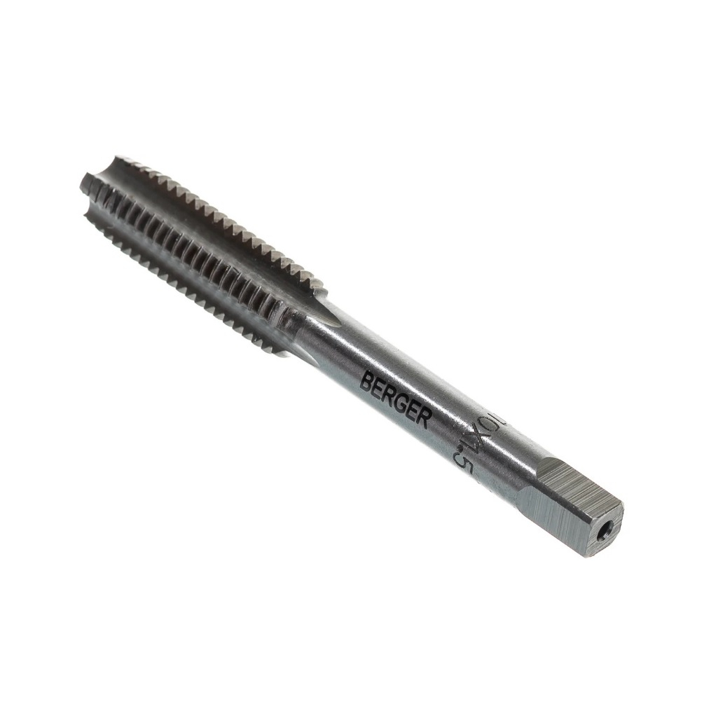 Набор метчиков с ключом Berger BG08TS, 8 предметов, для нарезания внешней и внутренней правой резьбы