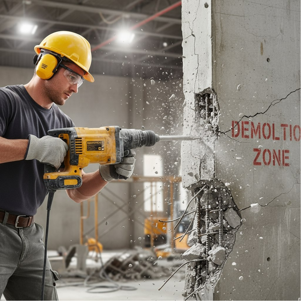 Насадка-пика Hanskonner H9018-HEX-P30X410, хвостовик SDS-hex, 30x410 мм