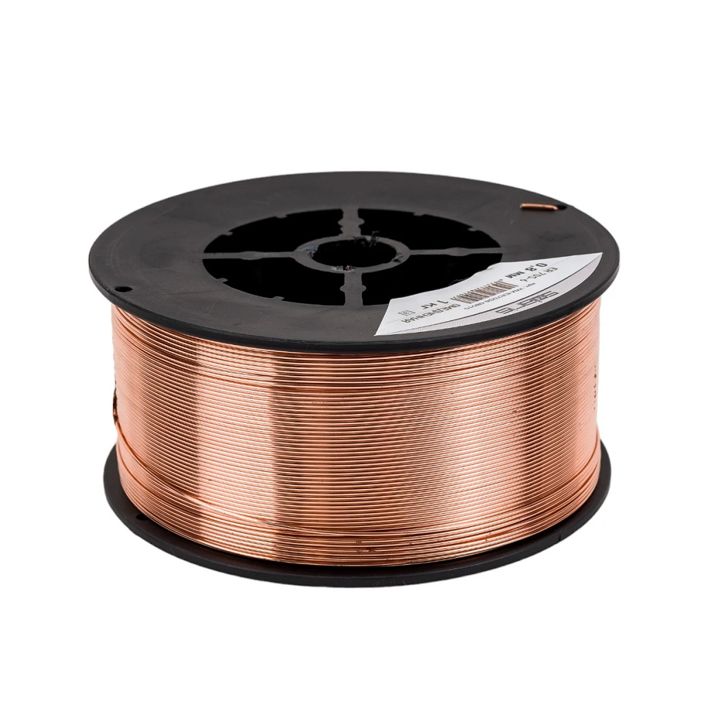 Проволока сварочная Solaris ER 70S-6 омедненная, 0.8 мм, 1 кг