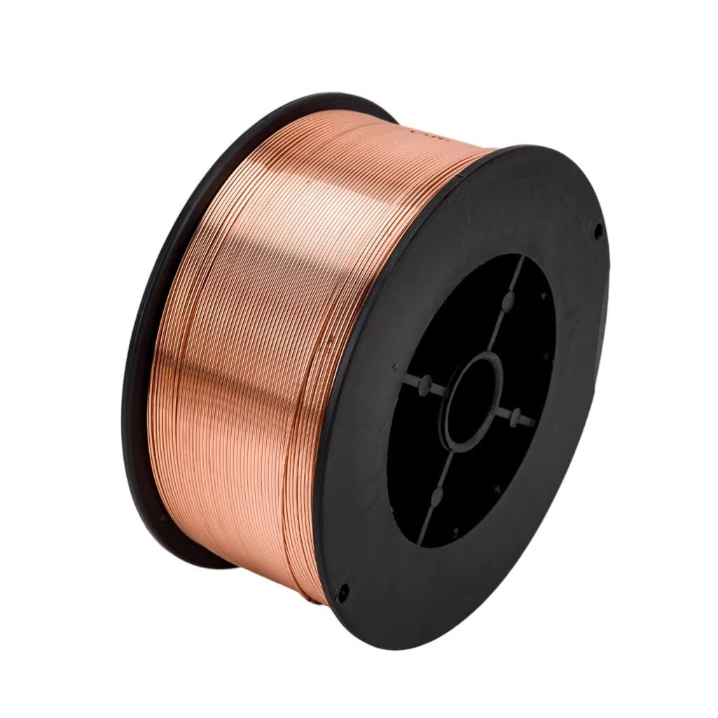 Проволока сварочная Solaris ER 70S-6 омедненная, 0.8 мм, 1 кг