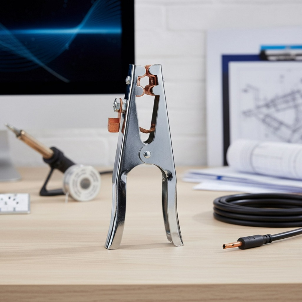 Клемма заземления Solaris E-500C, зажим пружинный, для соединения кабелей