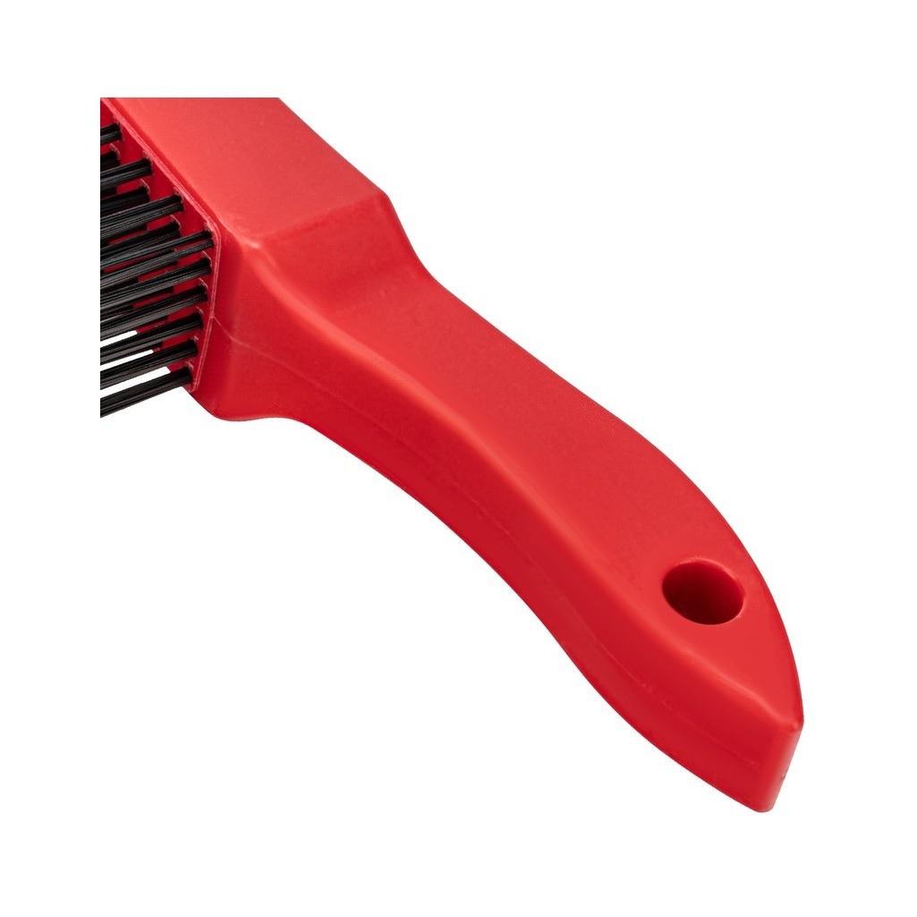 Щетка зачистная Matrix 74816, шестирядная, закаленная прямая проволока, с пластиковой ручкой