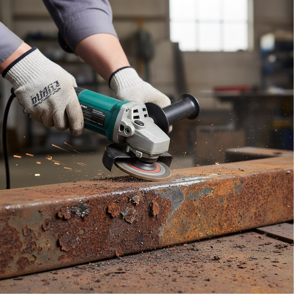 Щетка для УШМ Волат 81030-100, волнистая проволока, М14, 100 мм