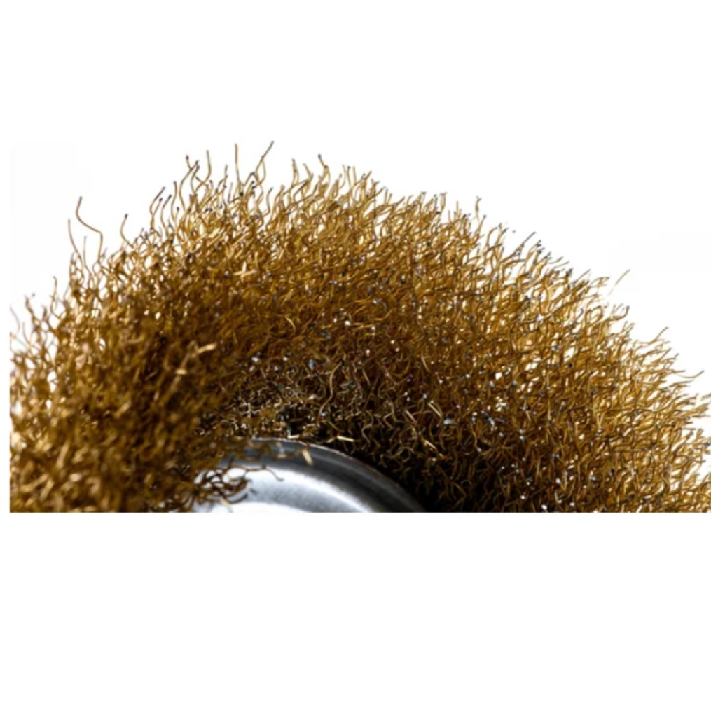 Щетка для УШМ Волат 81030-100, волнистая проволока, М14, 100 мм