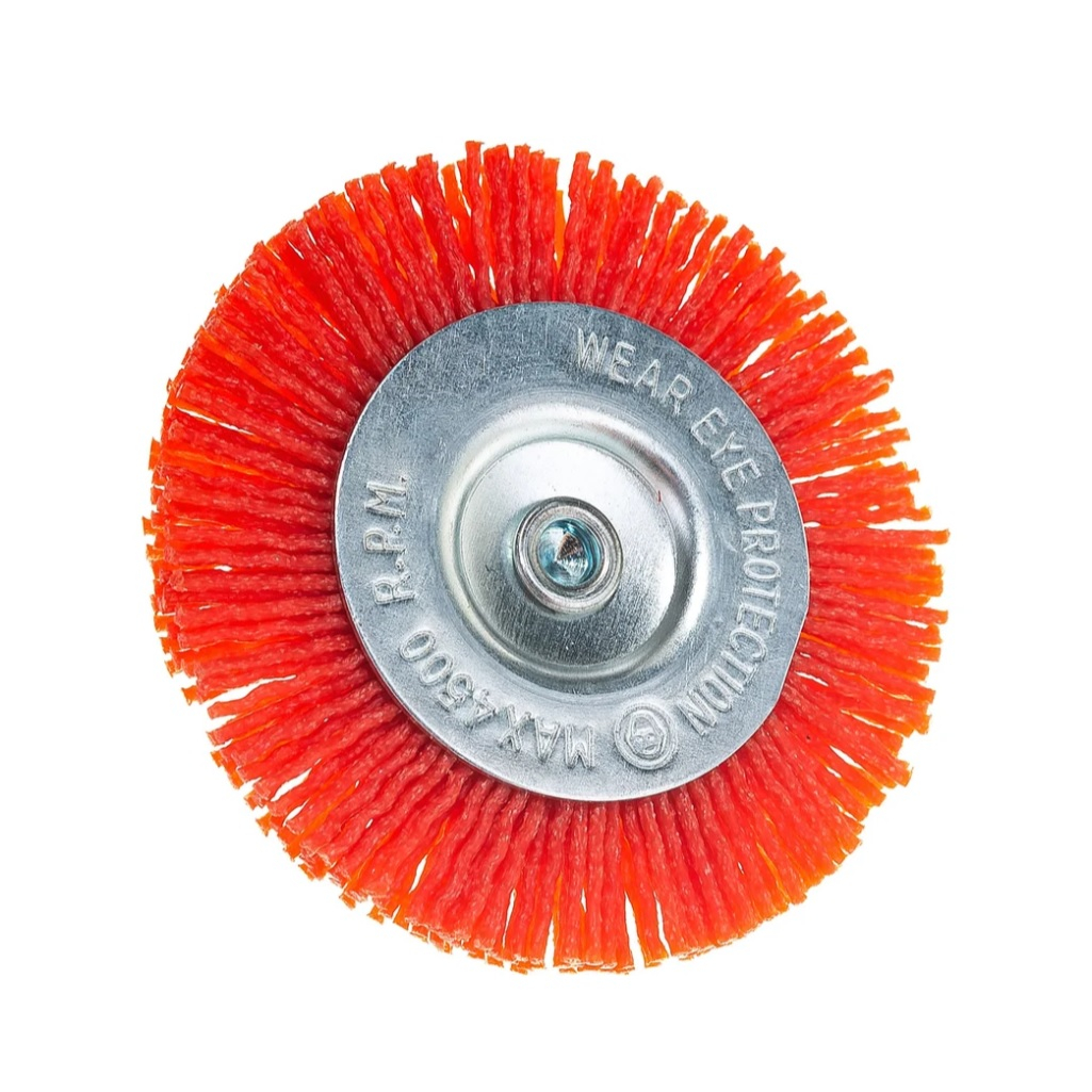 Корщетка-колесо FIT 38607, для дрелей, хвостовик 6 мм, диаметр 75 мм