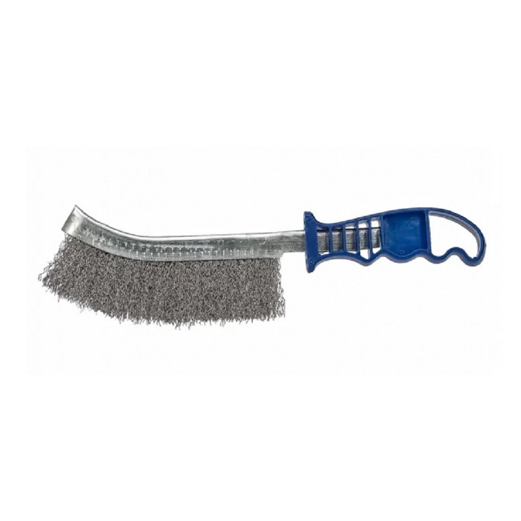 Щетка ручная Росомаха 924002, стальная щетина, пластиковая ручка