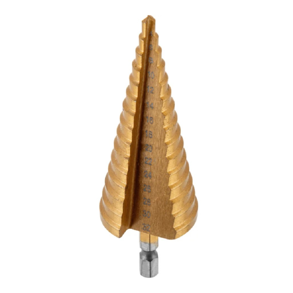 Сверло по металлу Волат 87020-32, ступенчатое, шестигранный хвостовик, 4-32 мм