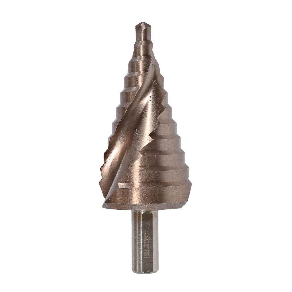 Сверло по металлу Sturm 1055-S636K, 6-36 мм, ступенчатое, шаг 3 мм, сталь Р6М5, хвостовик цилиндрический