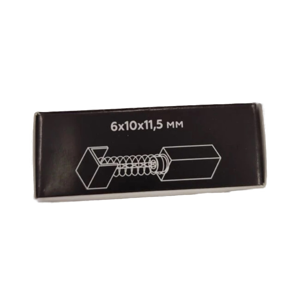 Щетки угольные IGP 7140503, графитовые, 6х10х11.5 мм, аналог 41.04.03.02.00 для Интерскол УШМ-125/900