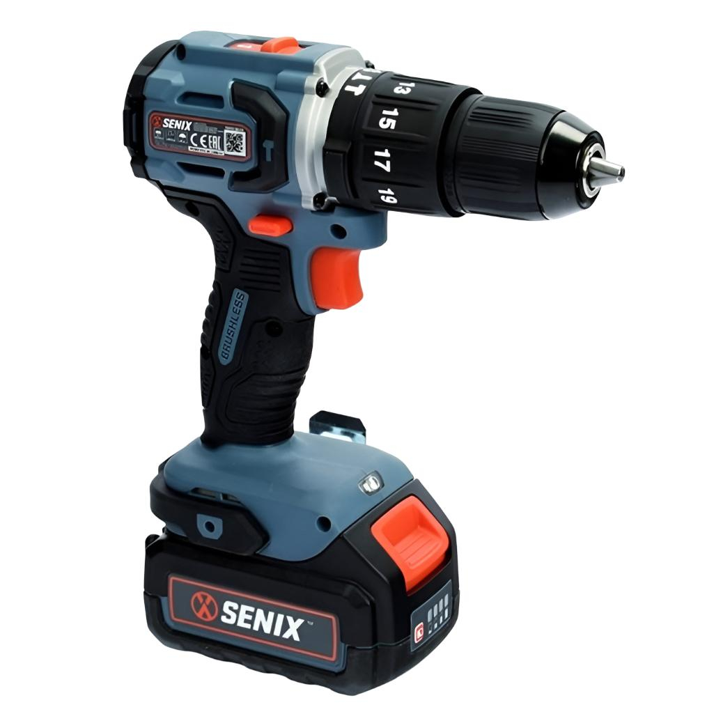 Аккумуляторный шуруповерт ударный Senix PDHX2-M2-EU SET 20В 60Нм 1акк 4.0Ah+з.у.