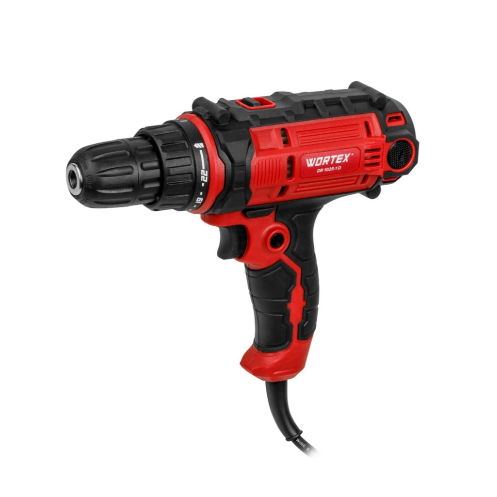 Дрель-шуруповерт Wortex DR 1025-1 D, 2 скорости, 50 Нм, 300 Вт