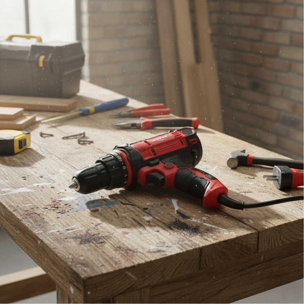 Дрель-шуруповерт Wortex DR 1025-1 D, 2 скорости, 50 Нм, 300 Вт