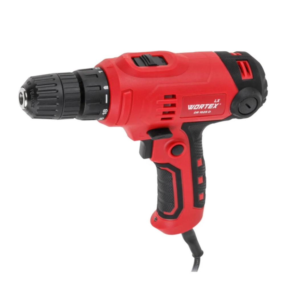 Дрель-шуруповерт Wortex DR 1025 D, 2 скорости, 30 Нм, 400 Вт