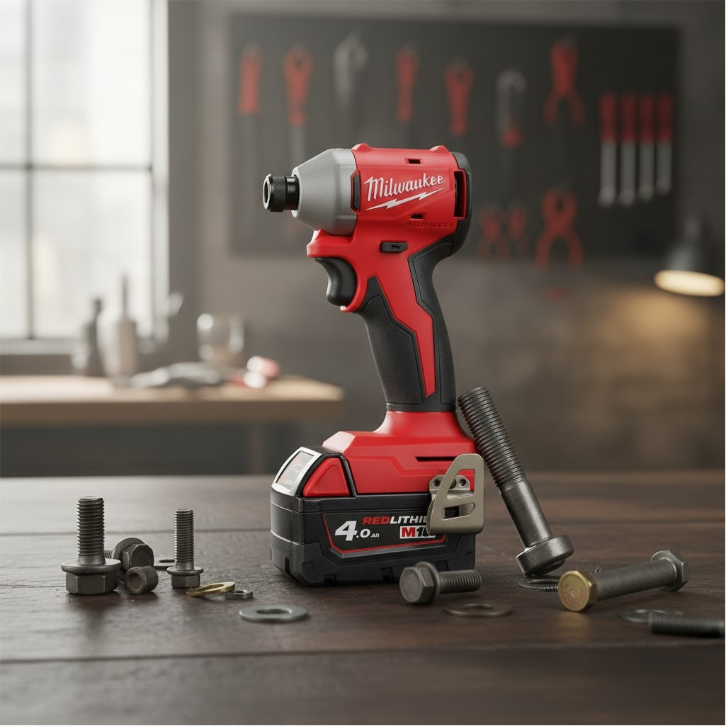 Винтоверт аккумуляторный Milwaukee M18 BLIDRCMC-402C, 18В, 192 Hм, 2 акк х 4Ah+з.у.