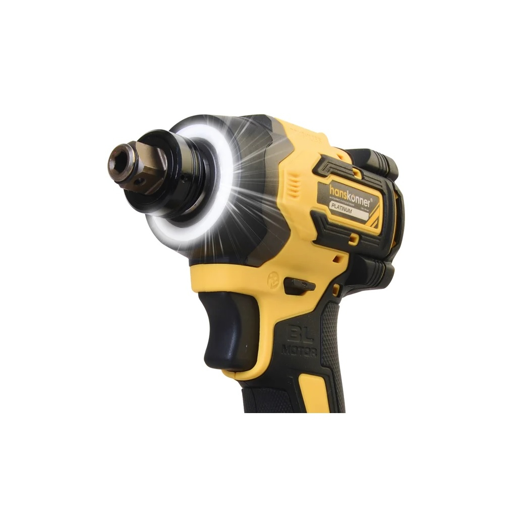 Винтоверт аккумуляторный ударный Hanskonner HCD20280BLW, 1BatterySystem, 18В, 280Нм, без аккумулятора и зарядки