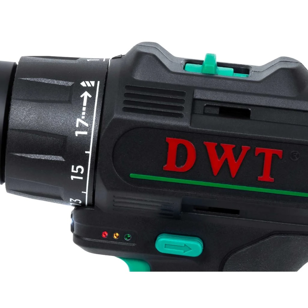 Дрель-шуруповерт аккумуляторная DWT ABSP-12 NF-2 BMC, 12 В, 2 аккумулятора, зарядное устройство, щеточный двигатель