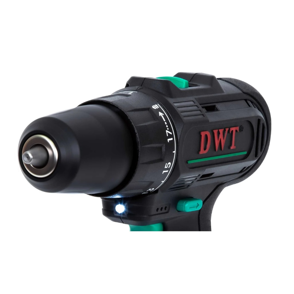 Дрель-шуруповерт аккумуляторная DWT ABSP-12 NF-2 BMC, 12 В, 2 аккумулятора, зарядное устройство, щеточный двигатель