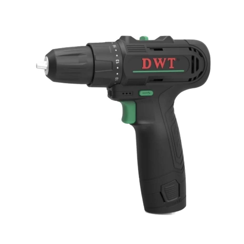 Дрель-шуруповерт аккумуляторная DWT ABSP-12 NF-2 BMC, 12 В, 2 аккумулятора, зарядное устройство, щеточный двигатель