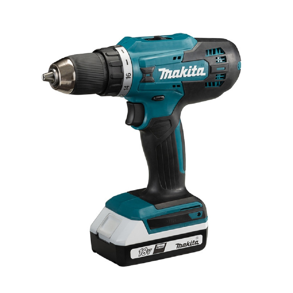 Шуруповерт аккумуляторный Makita DF488D004, 18В, щеточный, 2 акк. х 2,0 Ah+з.у.