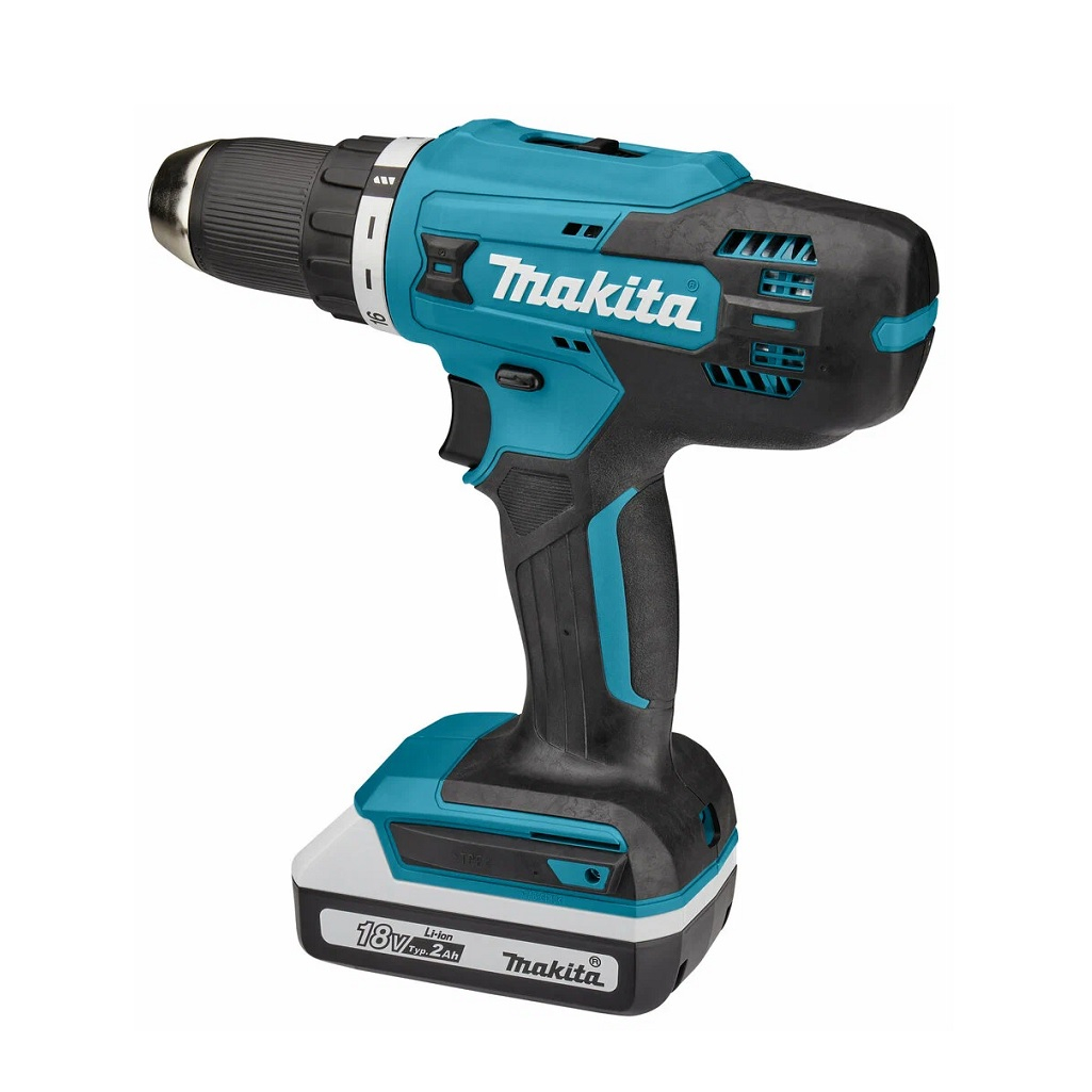 Шуруповерт аккумуляторный Makita DF488D004, 18В, щеточный, 2 акк. х 2,0 Ah+з.у.