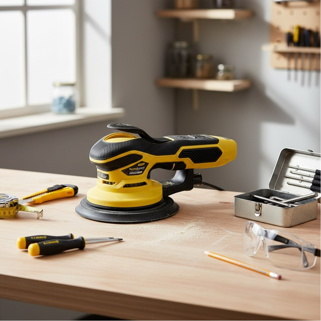 Шлифмашина эксцентриковая Hanskonner HOS8145BL, 150 мм, бесщеточный двигатель, 400 Вт