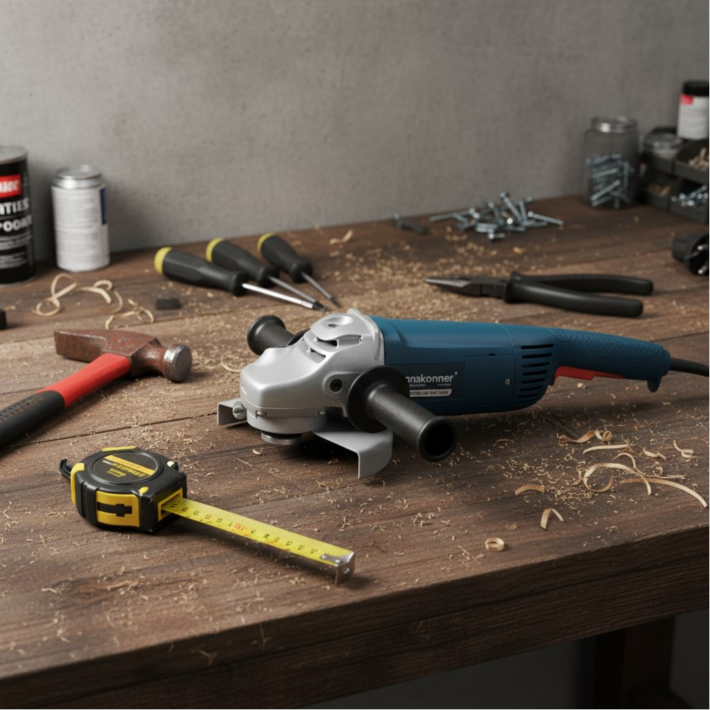 Машина шлифовальная угловая Hanskonner HAG22230B, диаметр диска 230 мм, 2.2 кВт