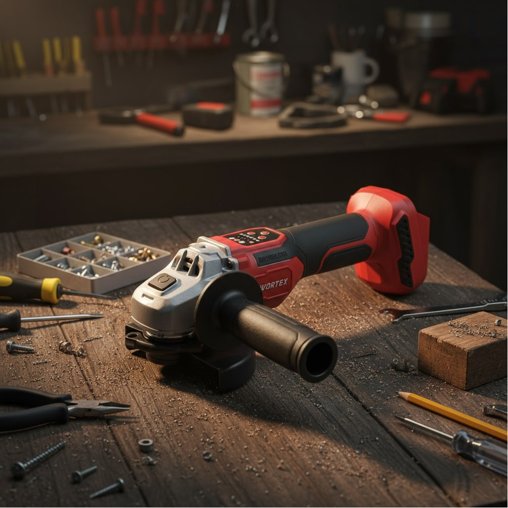 Машина шлифовальная Wortex CAG 1812-2 SE, аккумуляторная, 18В, 1 акк. х 4,0Ah + з.у