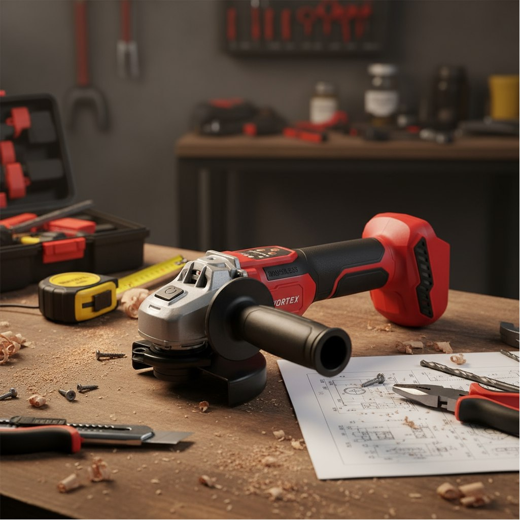 Машина шлифовальная Wortex CAG 1812-2 SE, аккумуляторная, 18В, 1 акк. х 4,0Ah + з.у