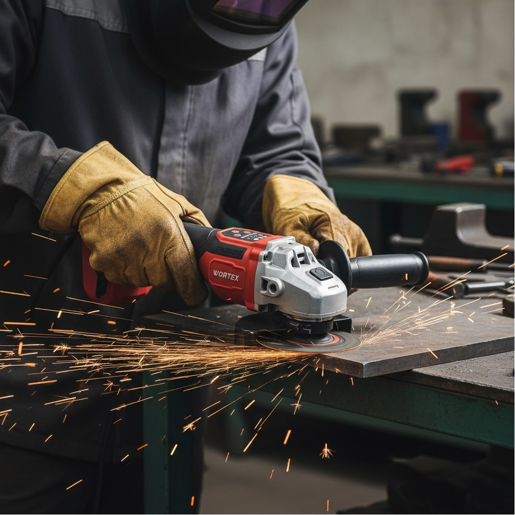 Машина шлифовальная Wortex CAG 1812-2 SE, аккумуляторная, 18В, 1 акк. х 4,0Ah + з.у