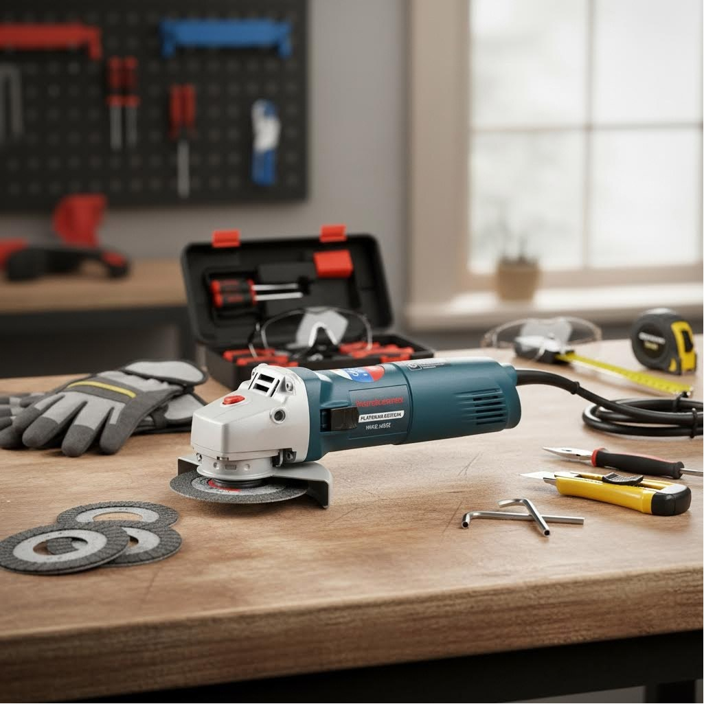 Угловая шлифовальная машина Hanskonner HWS1400E, диск 125 мм, 11500 об/мин, 1400 Вт