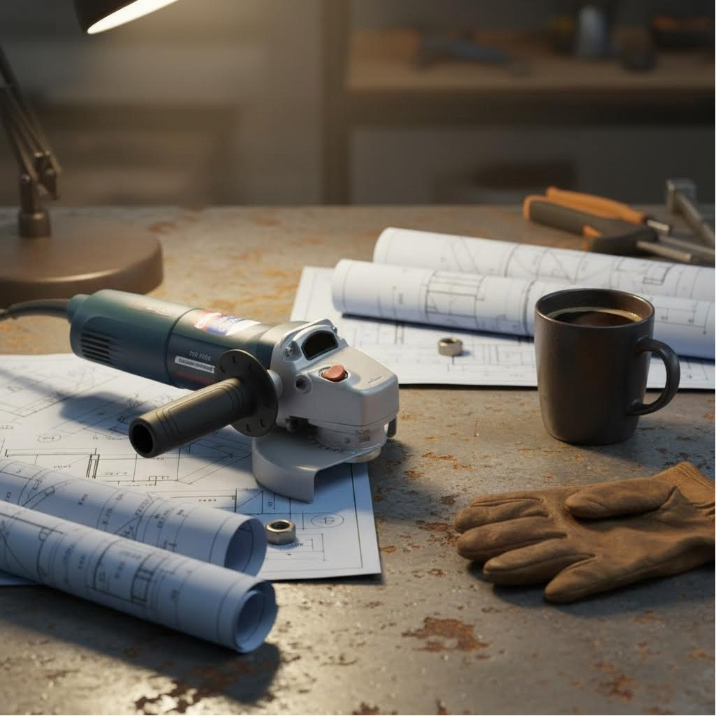 Угловая шлифовальная машина Hanskonner HWS1400E, диск 125 мм, 11500 об/мин, 1400 Вт