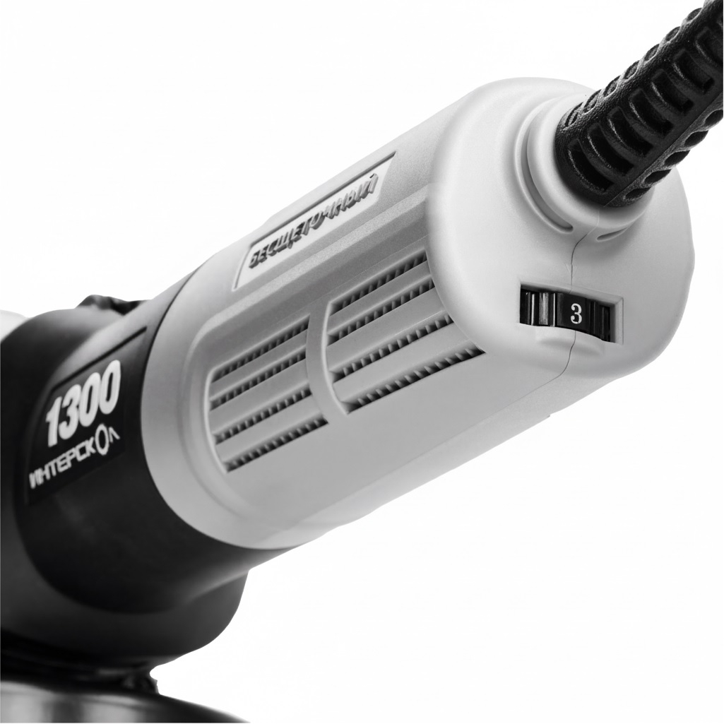 Шлифмашина угловая Интерскол УШМВ-125/1300Э, 911.0.0.40, 1300 Вт, 10000 об/мин, диск 125 мм