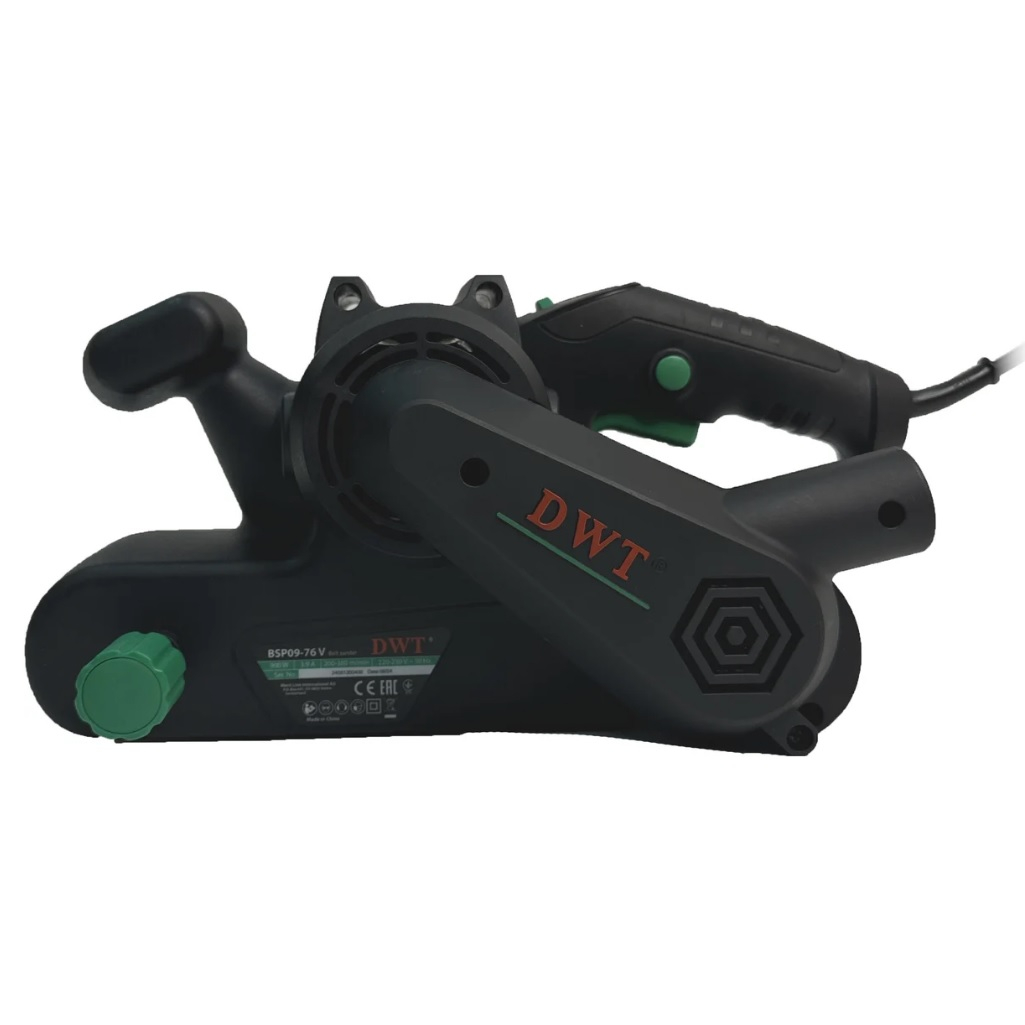 Ленточная шлифовальная машина DWT BSP09-76 V, 900 Вт, 76х533 мм, щеточный двигатель