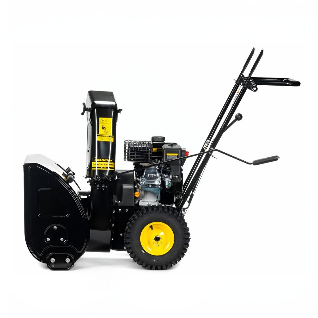 Снегоуборщик бензиновый Champion ST656, двухступенчатый, металлический шнек, 4100 Вт