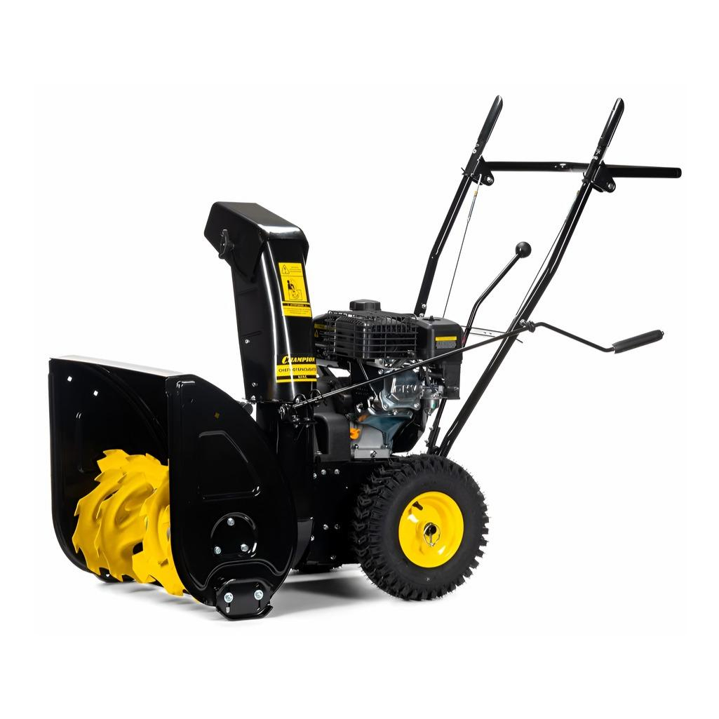 Снегоуборщик бензиновый Champion ST656, двухступенчатый, металлический шнек, 4100 Вт
