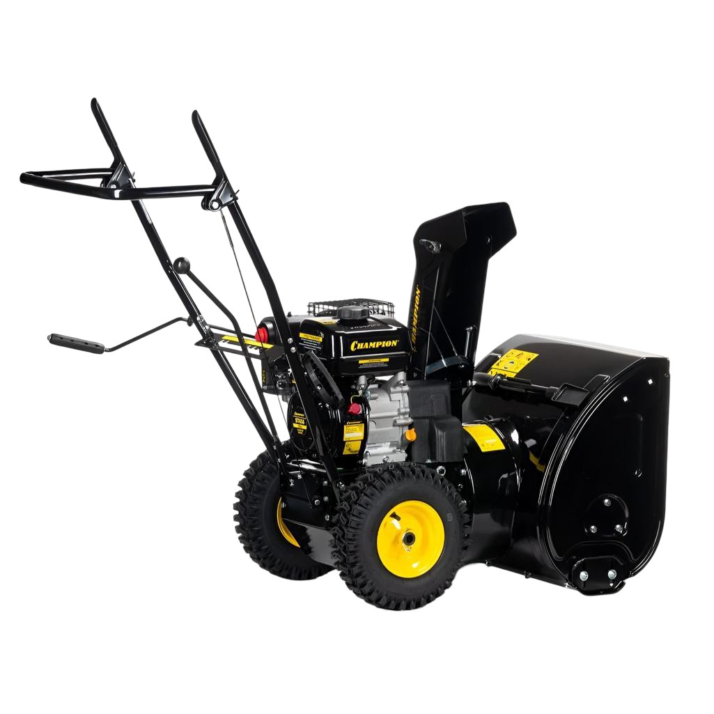 Снегоуборщик бензиновый Champion ST656, двухступенчатый, металлический шнек, 4100 Вт