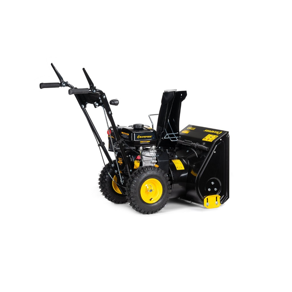Снегоуборщик бензиновый Champion ST553, двухступенчатый, металлический шнек, 4100 Вт
