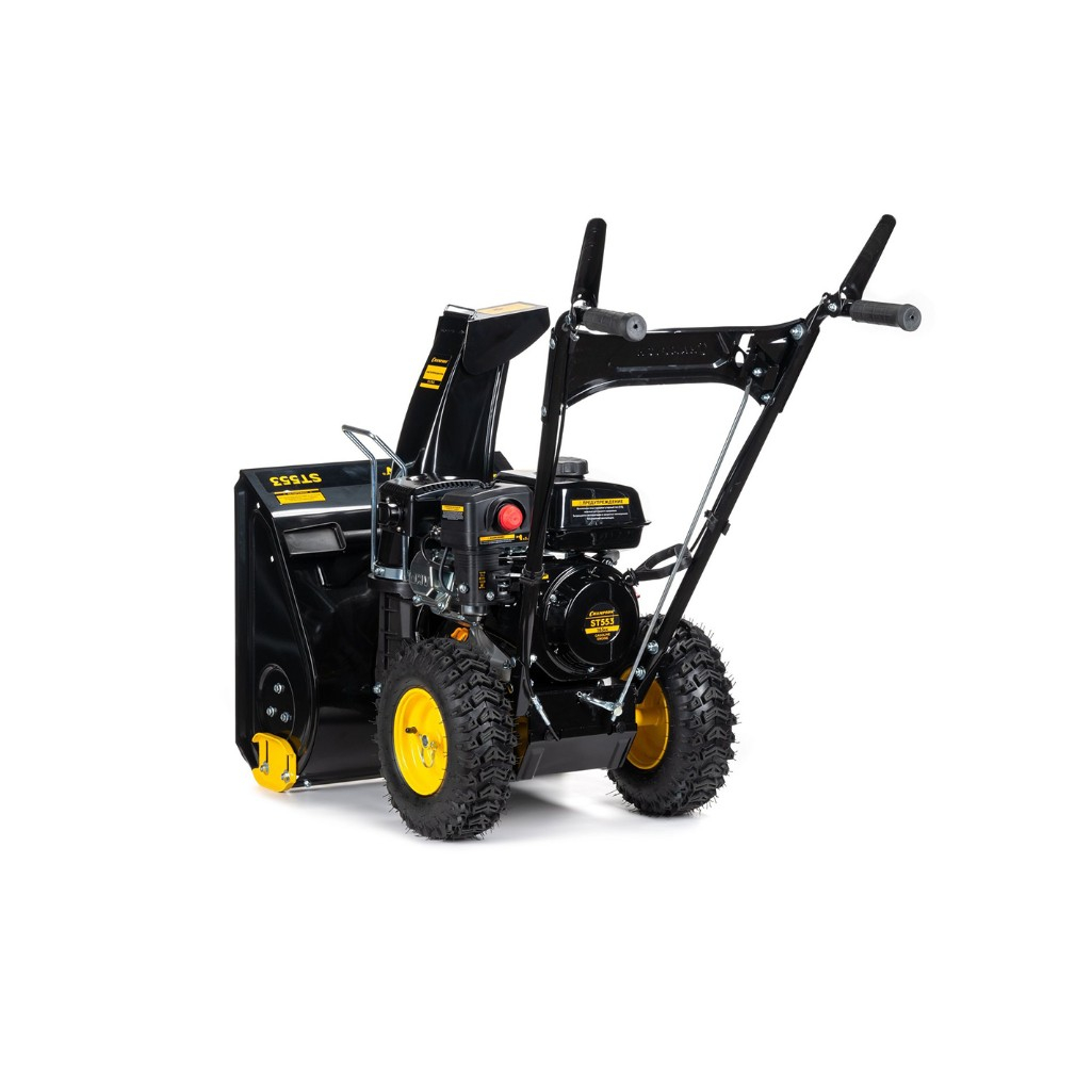 Снегоуборщик бензиновый Champion ST553, двухступенчатый, металлический шнек, 4100 Вт