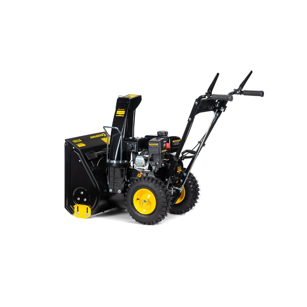 Снегоуборщик бензиновый Champion ST553, двухступенчатый, металлический шнек, 4100 Вт