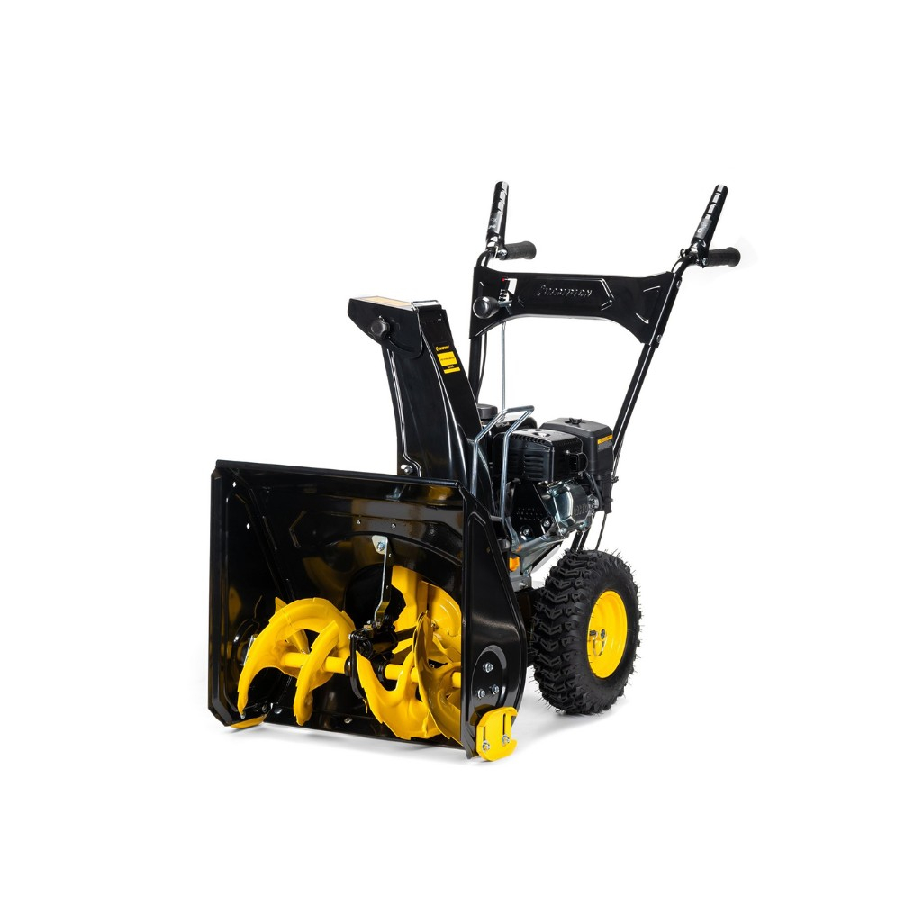 Снегоуборщик бензиновый Champion ST553, двухступенчатый, металлический шнек, 4100 Вт