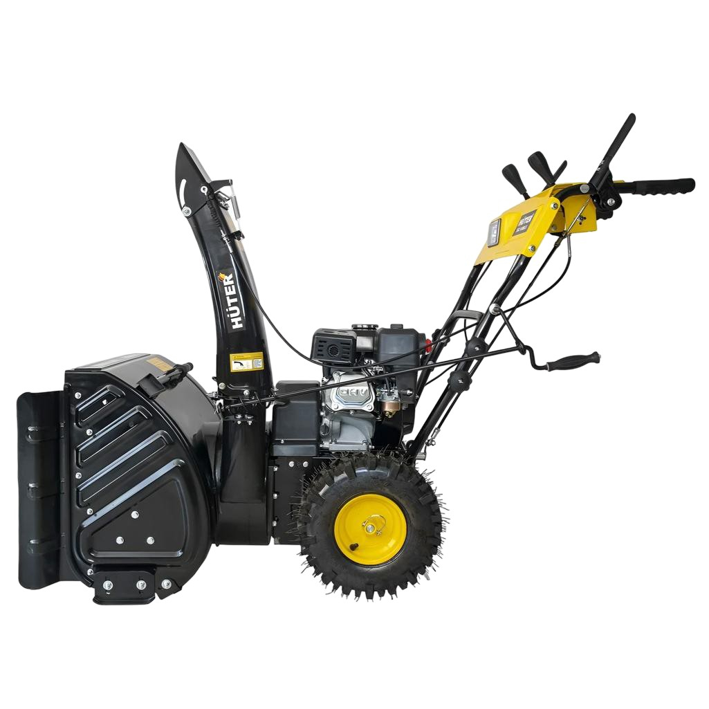 Снегоуборщик бензиновый Huter SGC 4100LX, двухступенчатый, металлический шнек, 5150 Вт