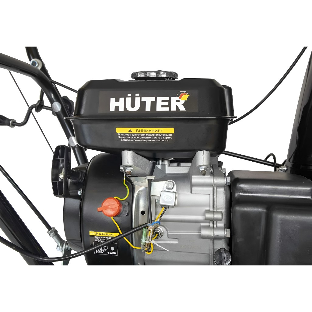 Снегоуборщик бензиновый Huter SGC 4100LX, двухступенчатый, металлический шнек, 5150 Вт