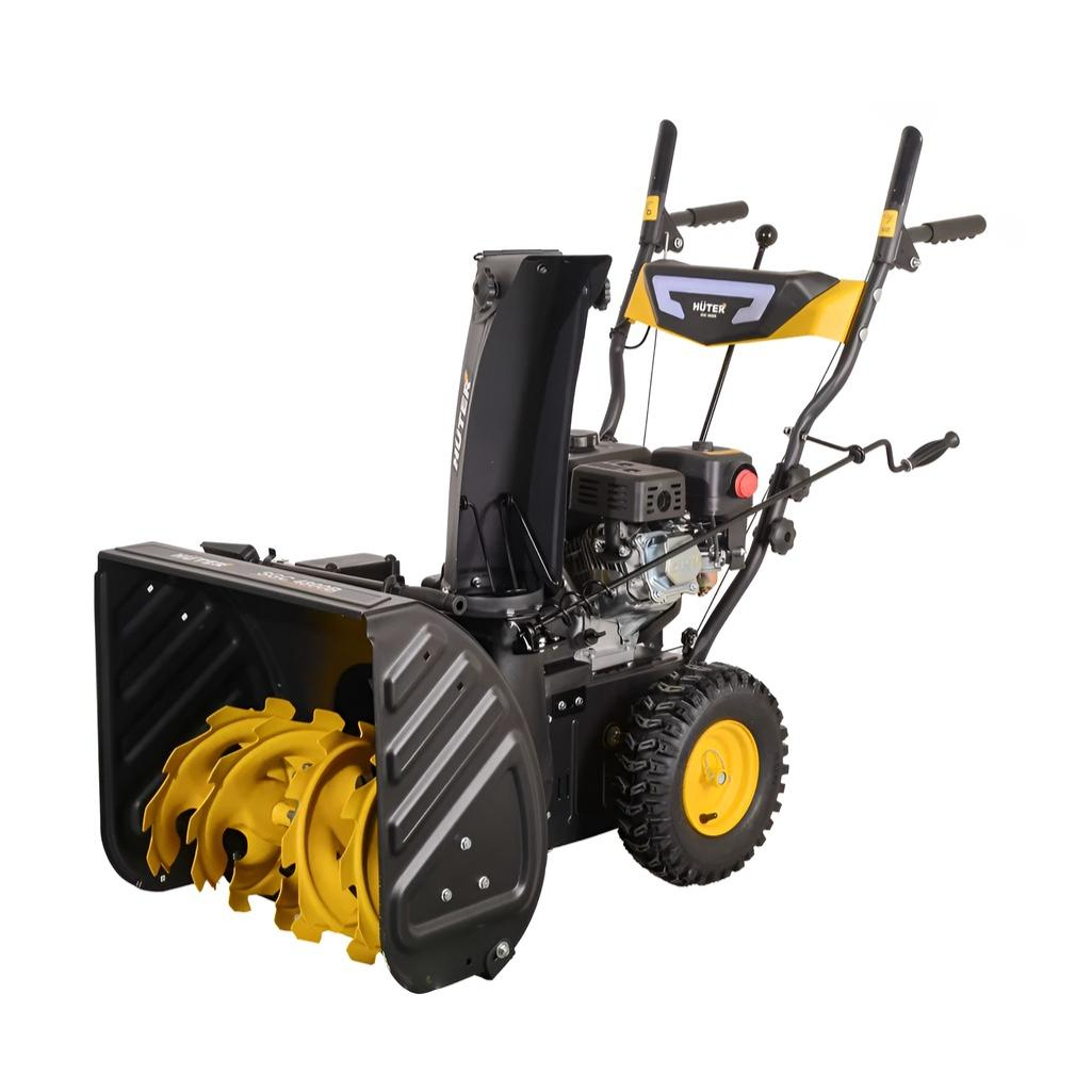 Снегоуборщик бензиновый Huter SGC 4800EX, двухступенчатый, металлический шнек, 4800 Вт