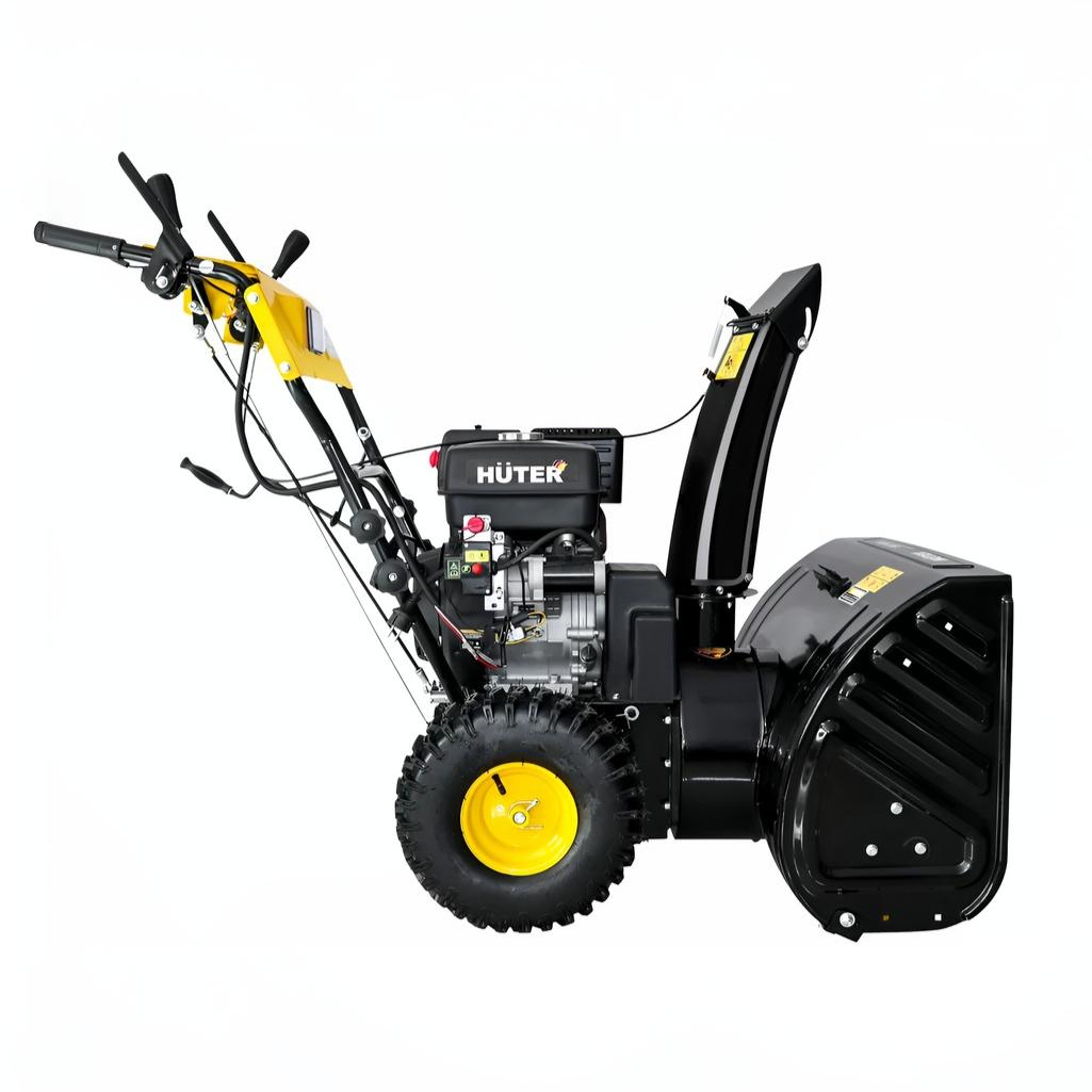 Снегоуборщик бензиновый Huter SGC 8000, двухступенчатый, металлический шнек, 8000 Вт