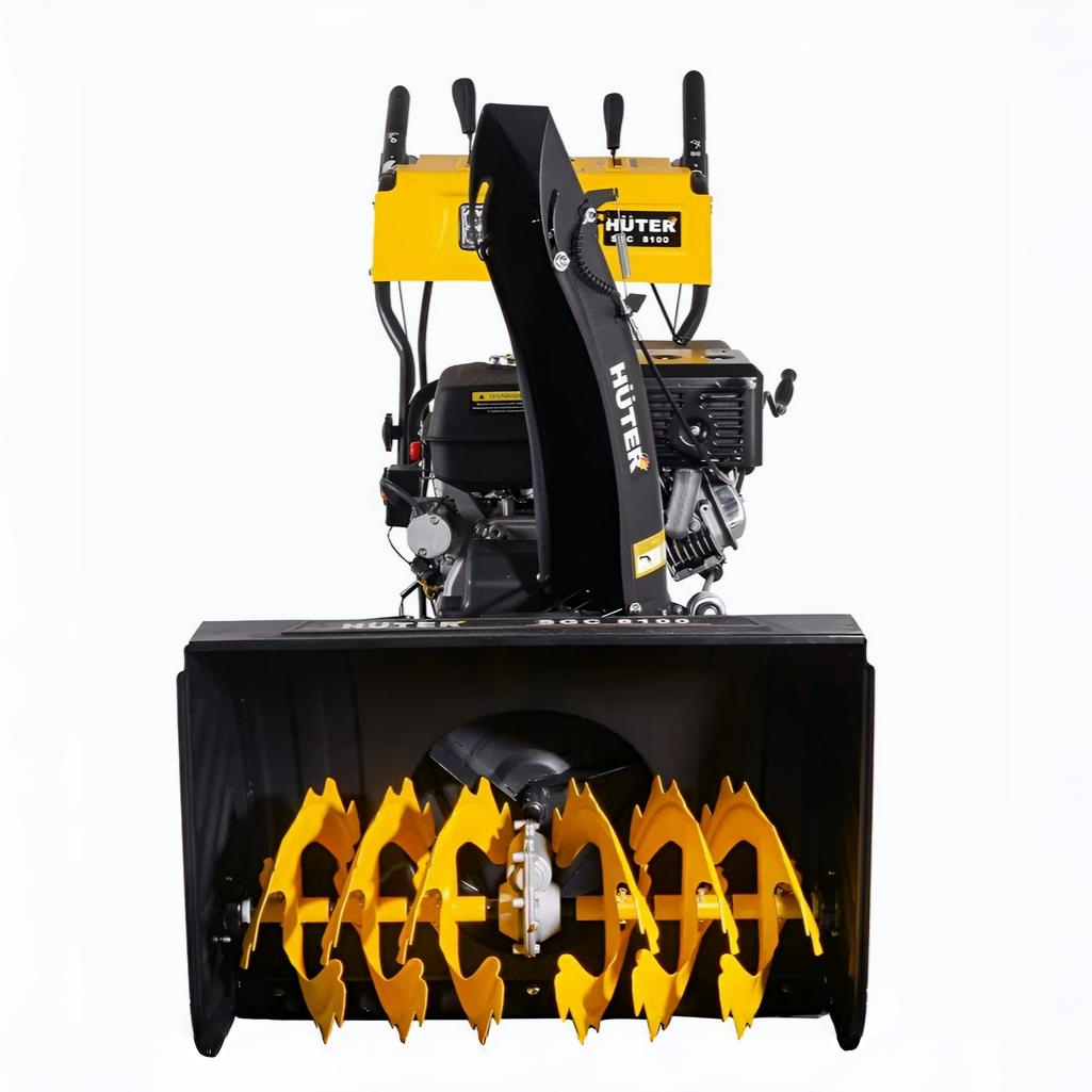 Снегоуборщик бензиновый Huter SGC 8100, двухступенчатый, металлический шнек, 9560 Вт